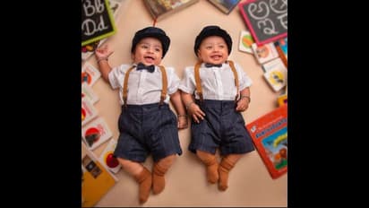 Amulya twin kids: ಪುಸ್ತಕಗಳ ಸುತ್ತ ಅವಳಿ ಮಕ್ಕಳ ಫೋಟೋಶೂಟ್ ಮಾಡಿಸಿರುವ ಅಮೂಲ್ಯ!