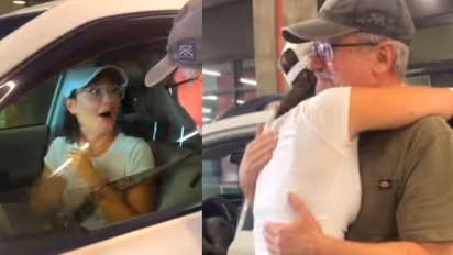 Viral Video: അച്ഛന്റെ സർപ്രൈസ്; അമ്പരന്ന് മകൾ; വൈറലായി വീഡിയോ