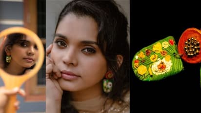 Onam 2022: 'ഓണസദ്യ' കമ്മലിലും കൂടിയായലോ? വൈറലായി ലൗമിയുടെ കലാവിരുത് !