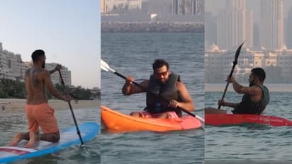 ഏഷ്യാ കപ്പ്: കെ എല് രാഹുല് മുതല് രോഹിത് ശര്മ വരെ, ദുബായില് 'തുഴച്ചിലോട് തുഴച്ചില്; വീഡിയോ കാണാം