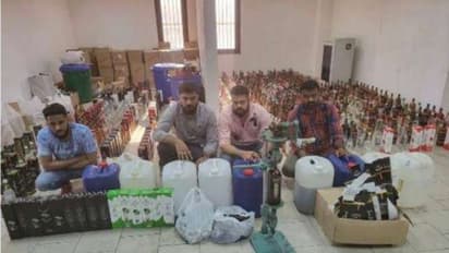 മദ്യം നിര്മിച്ച് വിദേശ കമ്പനികളുടെ ലേബല് പതിച്ച് വില്പന; നാല് പ്രവാസികള് അറസ്റ്റില്