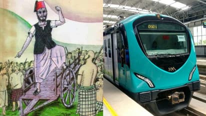 കൊച്ചി മെട്രോയില്‍ വാരിയന്‍കുന്നത്ത് കുഞ്ഞഹമ്മദ് ഹാജിയുടെ ചിത്രത്തിന് മുകളില്‍ പോസ്റ്റര്‍ പതിയ്ക്കാന്‍ ശ്രമം 
