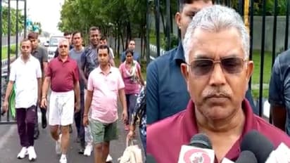 “আগামী দিনে পিসি-ভাইপোকেও হয়তো কেষ্টর মতো মাটিতেই শুতে হবে”, নিউটাউনে প্রাতঃভ্রমণে বিরোধীদের দিলীপ-বাণ