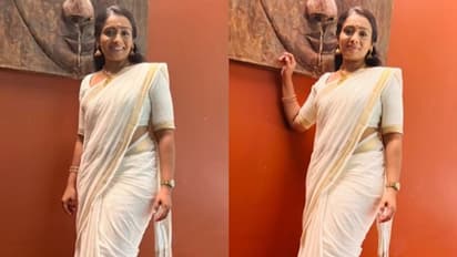 കേരള സാരിയിൽ മനോഹരിയായി മീര വാസുദേവൻ; ചിത്രങ്ങള്