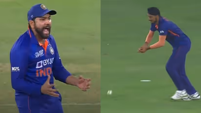 நீ கோட்டை விட்டது கேட்ச்சை இல்லடா;மேட்ச்சை! அர்ஷ்தீப் சிங் மீது செம கடுப்பான கேப்டன் ரோஹித் சர்மா!வைரல் வீடியோ