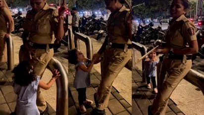 ಲಾಠಿ ನೀಡುವಂತೆ ಪೊಲೀಸರೊಂದಿಗೆ ಫೈಟ್‌ : ಪುಟಾಣಿಯ ಮುದ್ದಾದ ವಿಡಿಯೋ ವೈರಲ್ 