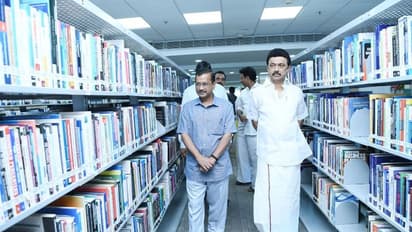 அண்ணா நூலகத்தை ஸ்டாலினுடன் சுற்றிப்பார்த்த கெஜ்ரிவால்..! அசந்து போய் என்ன சொன்னார் தெரியுமா..?