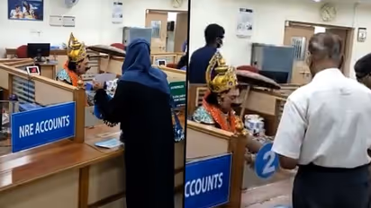 SBI staff dresses up as King Mahabali to celebrate Onam; viral video delights netizens