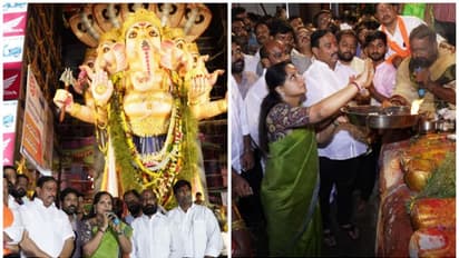 ఖైరతాబాద్ గణపయ్యను దర్శించుకున్న ఎమ్మెల్సీ కవిత