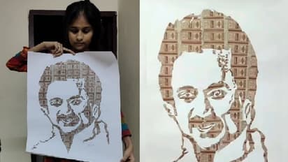 இலவச பேருந்து திட்டத்திற்கு வித்தியாசமாக நன்றி சொன்ன பெண் ஓவியர்... பஸ் டிக்கெட்டில் முதல்வர் ஓவியம்!!