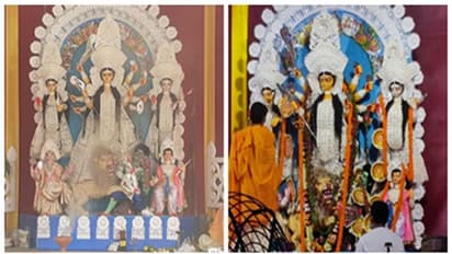 একচালার প্রতিমা থেকে ধুনুচি নাচ, প্রথা মেনেই সাবেকি আদলে হচ্ছে যোধপুর পার্ক কালচারাল অ্যাসোসিয়েশনের পুজো 