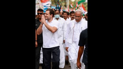 50ஆயிரம் தொண்டர்களின் உற்சாகத்தில் ராகுல் காந்தி...! 2நாள் இந்தியா ஒற்றுமை பயணத்தில் பொதுமக்களுடன் சந்திப்பு 