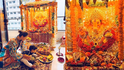 बप्पा की प्रसाद थाली से लड्डू चुराता दिखा करीना कपूर का बेटा, PHOTOS शेयर कर बुरी तरह ट्रोल हुई बेबो