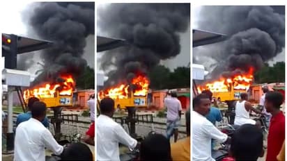 വിദ്യാർത്ഥികളുമായി പോയ സ്കൂൾ ബസിന് തീപിടിച്ചു; വൻ ദുരന്തം ഒഴിവായത് തലനാരിഴക്ക്, സംഭവം തമിഴ്നാട്ടിൽ, വീഡിയോ