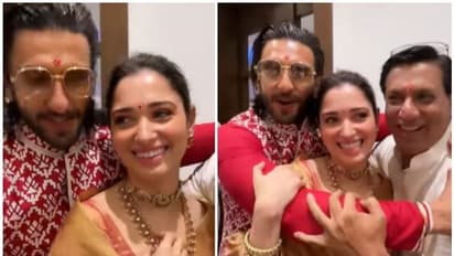 ಬಾಲಿವುಡ್ ಸ್ಟಾರ್ ರಣ್ವೀರ್ಗೆ ತಮನ್ನಾ 'ಬಬ್ಲಿ ಬೌನ್ಸರ್'; ಮಿಲ್ಕಿ ಬ್ಯೂಟಿಯನ್ನು ತಬ್ಬಿಕೊಂಡ ದೀಪಿಕಾ ಪತಿ