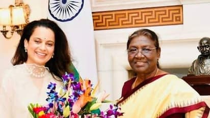 राष्ट्रपति से मिलने पहुंचीं कंगना रनोट, बोलीं- 'वो कुर्सी पर बैठीं देवी शक्ति जैसी लगती हैं'