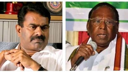 காங்கிரசில் சீமான் இணையட்டும் ... அப்புறம் பேசட்டும்....! எகிறி அடித்த நாரயணசாமி 