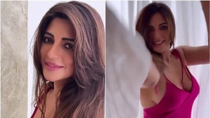 शमा सिकंदर ने पिंक नाइटगाउन में दिखाए डीप क्लीवेज़, साइड से ढकना ही भूल गईं, देखें Pics and  Video 