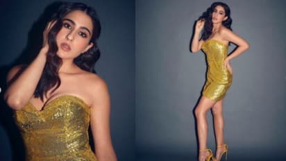 Sara Ali Khan: യെല്ലോ മിനി ഡ്രസ്സില് തിളങ്ങി സാറ അലി ഖാന്; ചിത്രങ്ങള് വൈറല്