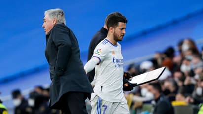 സീസണില് കളിച്ചത് 98 മിനിറ്റുകള് മാത്രം! റയല് പരിശീലകന് ആഞ്ചലോട്ടിയുമായി മിണ്ടാറില്ലെന്ന് ഹസാര്ഡ്