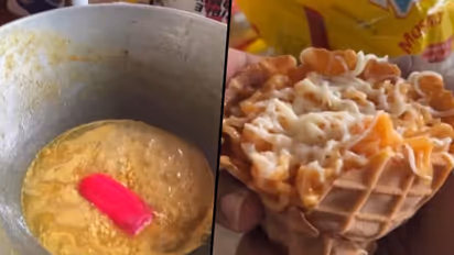 Heard of Maggi made with raspberry ice cream? Street vendor bizarre experiment goes viral