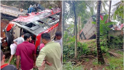 മലപ്പുറത്ത് ബസ്സും ലോറിയും കൂട്ടിയിടിച്ചു, ബസ് താഴ്ചയിലേക്ക് മറിഞ്ഞു; 16 പേര്‍ക്ക് പരിക്ക്