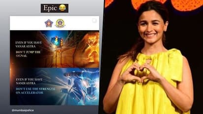 Brahmastra: Alia Bhatt reacts to Mumbai Police’s latest post on road safety; take a look