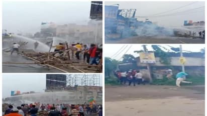 নবান্ন অভিযানে বিজেপি-র মিছিল ঘিরে ধুন্ধুমার, জলকামান, কাঁদানে গ্যাস নিয়ে প্রতিরোধ পুলিশের