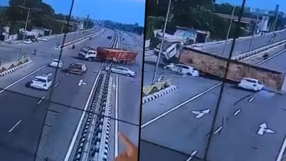 Watch: Speeding 18-wheeler truck crushes car in Punjab; terrifying accident caught on cam
