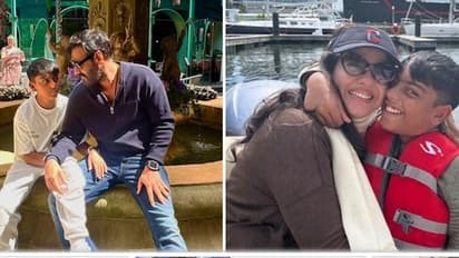  ছেলে যুগের ১২ বছরের জন্মদিনে স্মৃতির পাতা উল্টোলেন কাজল-অজয়। 