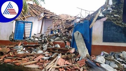 ಬ್ಯಾಡಗಿ: ನಿರಂತರ ಮಳೆಗೆ ಹಿರೇಹಳ್ಳಿ ಶಾಲೆ 6 ಕೊಠಡಿ ನೆಲಸಮ, ತಪ್ಪಿದ ಭಾರೀ ದುರಂತ