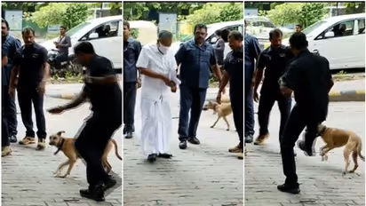 മുഖ്യമന്ത്രിയുടെ അടുത്തെത്തിയ തെരുവ് നായയെ ആട്ടിയോടിച്ച് സുരക്ഷാ ഉദ്യോഗസ്ഥർ; സംഭവം ദില്ലിയിൽ