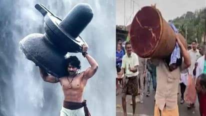 ரீல் அல்ல ரியல்... கேரளாவில் நிஜ பாகுபலி... இணையத்தில் வைரலாகும் வீடியோ!!