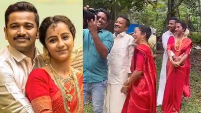 കല്യാണ വേഷത്തിൽ ബേസിലും ദർശനയും; ചിരിപ്പിച്ച് 'ജയ ജയ ജയ ജയ ഹേ' മേക്കിം​ഗ് വീഡിയോ