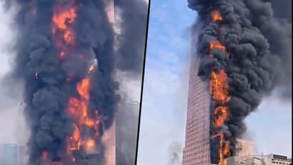 Major fire engulfs skyscraper in China's Changsha city; casualties 'currently unknown'