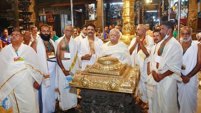 ആർഎസ്എസ് മേധാവി മോഹൻ ഭഗവത് ഗുരുവായൂർ ക്ഷേത്ര ദർശനം നടത്തി