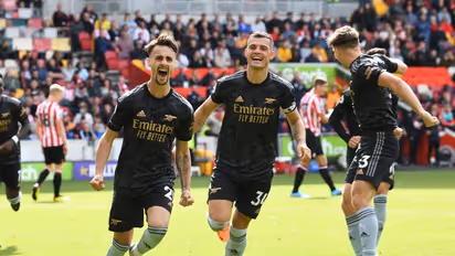 EPL 2022-23: Arteta hails Vieira and Xhaka as Arsenal hammers Brentford 3-0