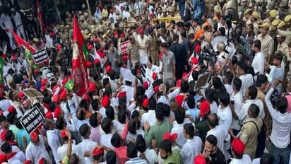 യോഗി സര്‍ക്കാറിനെ വിറപ്പിച്ച് അഖിലേഷിന്‍റെ കൂറ്റന്‍ റാലി; വന്‍സുരക്ഷാ സന്നാഹവുമായി പൊലീസ്