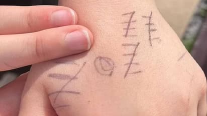 മകന്റെ കയ്യിൽ പേന കൊണ്ടുള്ള വരകൾ, അർത്ഥം മനസിലാക്കിയപ്പോൾ തകർന്നുപോയി അച്ഛൻ