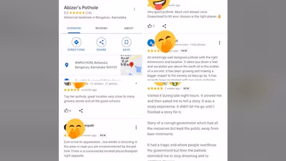 Bengaluru citizens geo tag pothole, review it; Netizens can't keep calm