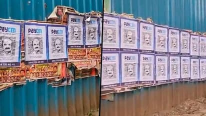 'PayCM' posters of QR code with CM Bommi's face surface in Bengaluru over corruption