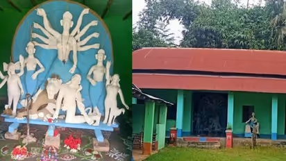 নবমীর যজ্ঞের কলা খেয়ে সন্তান লাভ করেন নিঃসন্তান নারী, বীরভূমের নাকপুরে ১৭৬ বছরের দুর্গাপুজো