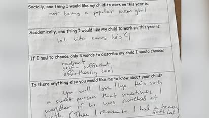 സ്കൂൾ അധികൃതരുടെ ചോദ്യങ്ങള്ക്ക് രസകരമായ മറുപടികളുമായി ഒരമ്മ; വൈറലായി പോസ്റ്റ്