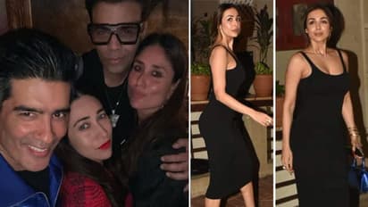 करन जौहर से चिपकी दिखी करीना कपूर तो वन पीस ड्रेस में मलाइका अरोड़ा ने फ्लॉन्ट किया SEXY फिगर