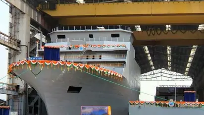 Indian Navy launches two Diving Support Vessels Nistar and Nipun