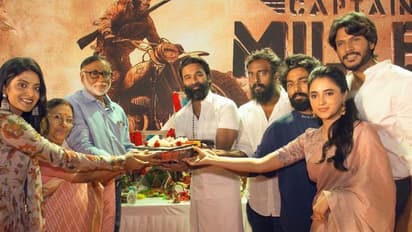 ഇനി 'ക്യാപ്റ്റൻ മില്ലെര്‍', പൂജാ ചടങ്ങുകളോടെ ചിത്രത്തിന് തുടക്കം