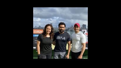 சூர்யா - ஜோதிகா பிஃட்னஸுக்கு காரணம் இவர் தானா? ட்ரைனருடன் ஜோடியாக கொடுத்த கூல் போஸ்..!