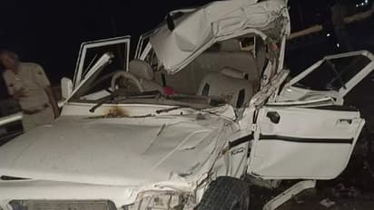 राजस्थान में भयानक एक्सीडेंट: बोलेरो की छत फटी, अंदर बैठे लोग लाशों में तब्दील होकर 50 फीट दूर जा गिरे