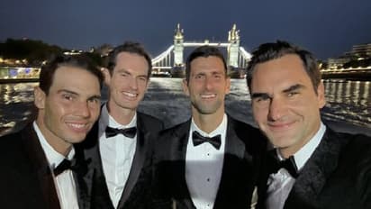 Laver Cup 2022 ಟೆನಿಸ್ ತಾರೆಯರ ಜತೆ ಡಿನ್ನರ್ ಪಾರ್ಟಿ ಮಾಡಿದ ರೋಜರ್ ಫೆಡರರ್..!