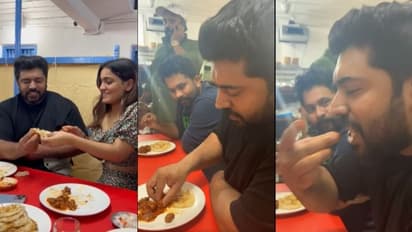 പൊറോട്ട കഴിക്കേണ്ടത് എങ്ങനെ ? അജുവിനും സാനിയയ്ക്കും ക്ലാസെടുത്ത് നിവിൻ